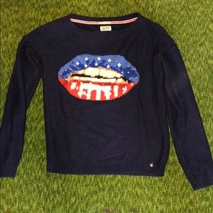 Hilfiger denim collection kiss lips sweater